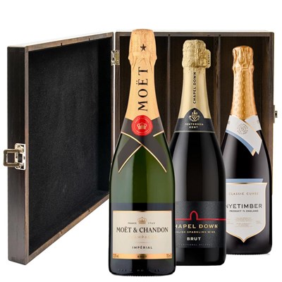 The Anglo-French Brut Collection Treble Luxury Gift Boxed Champagne